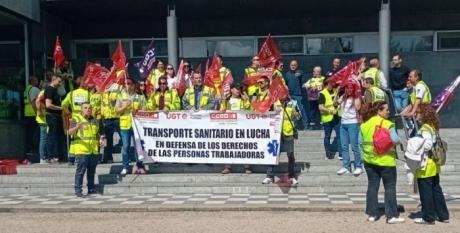 Segunda jornada de paros del transporte sanitario en Castilla-La Mancha con seguimiento total en Cuenca