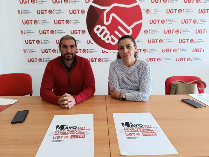 UGT y CCOO Cuenca convocan a la manifestación del 1º de Mayo para seguir avanzando en temas laborales y sociales