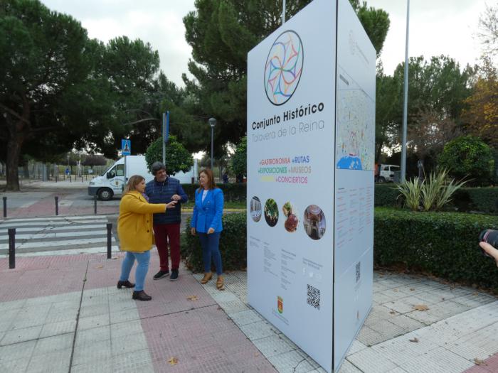 El Conjunto Histórico de Talavera estrena nuevos tótems turísticos con una imagen moderna y atractiva