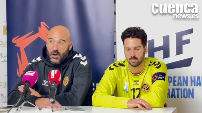 Sala de Prensa EHF Liga Europea | Lidio Jiménez y Miguel Espinha [Balonmano Cuenca 28–24 Pfadi Winterthur]