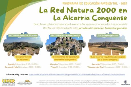CEDER Alcarria Conquense organiza seis jornadas de educación ambiental en octubre para conocer la Red Natura 2000