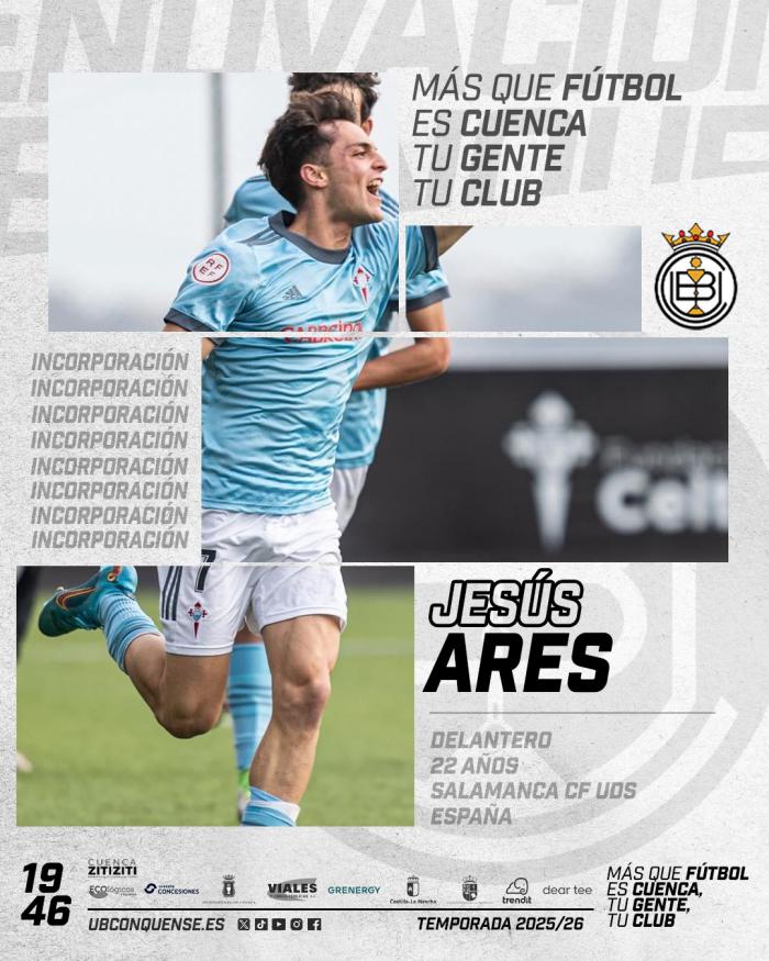 Jesús Ares, nuevo refuerzo ofensivo de la UB Conquense