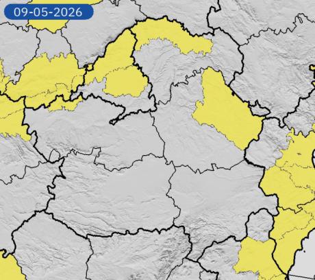 Aviso amarillo en Cuenca por tormentas y lluvias intensas durante la tarde de este sábado