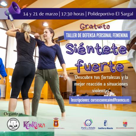 Abiertas las inscripciones para el taller de defensa personal "Siéntete fuerte" en el polideportivo El Sargal