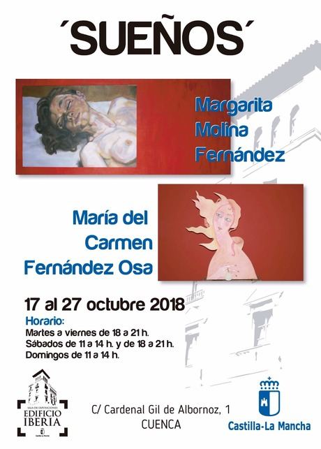 La Sala Iberia acoge una exposición de las artistas pedroñeras María del Carmen Fernández Osa y Margarita Molina