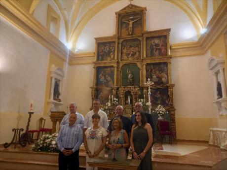 Inaugurada la restauración del retablo mayor de San Miguel de Escariche