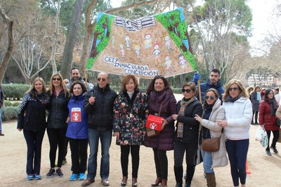 Mª Ángeles Martínez asiste a la I Carrera Solidaria a beneficio de Save the Children del Colegio Inmaculada Concepción