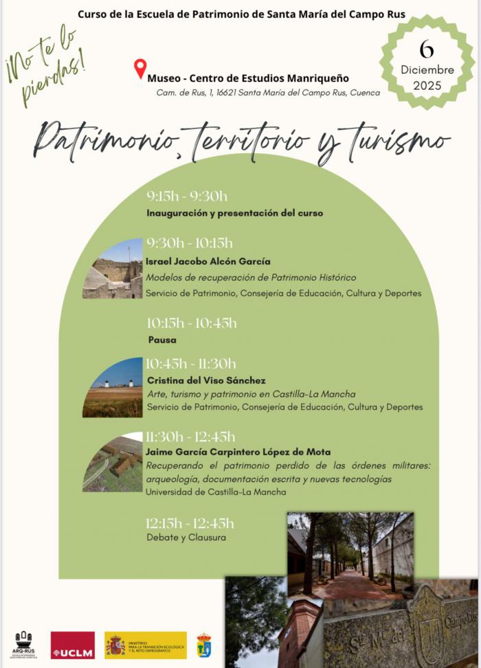 Santa María del Campo Rus acoge un curso sobre patrimonio, territorio y turismo