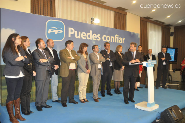Cospedal arropa a Pulido en la presentación de la lista del PP al ayuntamiento de la capital