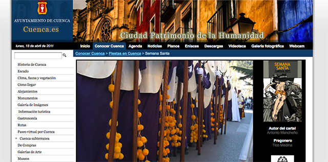 La página web del Ayuntamiento informa en tiempo real de la situación de las procesiones