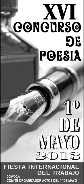 La Asociación 1º de Mayo convoca el “XVI concurso de poesía 1º de Mayo”