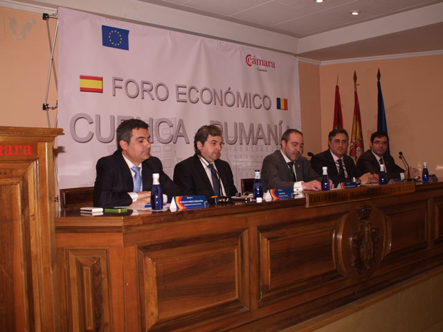 El Embajador de Rumanía Ion Vîlcu inaugura el I Foro económico entre Cuenca y Rumanía en la Cámara de Comercio de Cuenca
