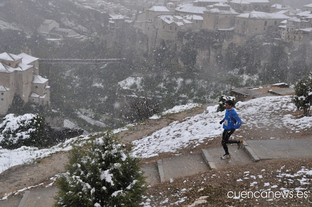 La nieve cubre Cuenca