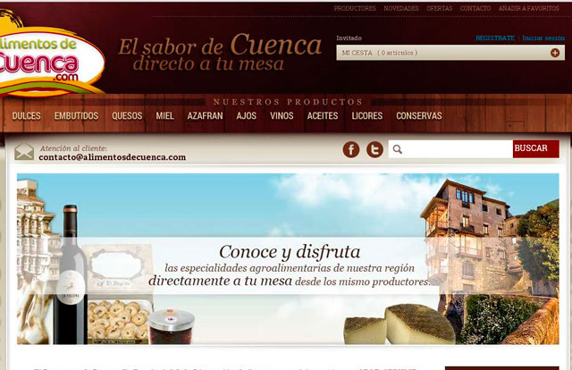 Alimentos de Cuenca renueva su web 