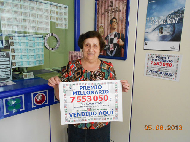 La Primitiva deja en Motilla del Palancar más de 7,5 millones de euros