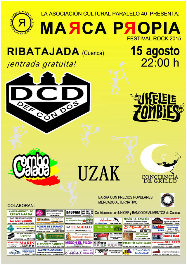 El Festival Marca Propia de Ribatajada trae este fin de semana a DEF CON DOS de manera gratuita