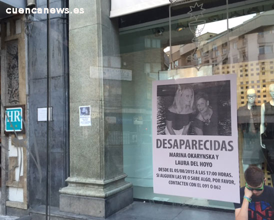  Familias de Laura y Marina organizan pegada de carteles por provincia de Cuenca para divulgar su desaparición