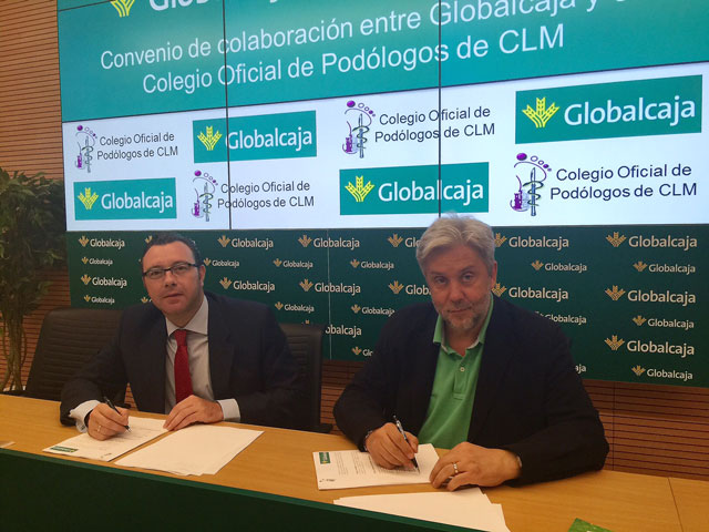 Globalcaja y el Colegio de Podologos de C-LM firman un convenio que da respuesta a las necesidades del sector