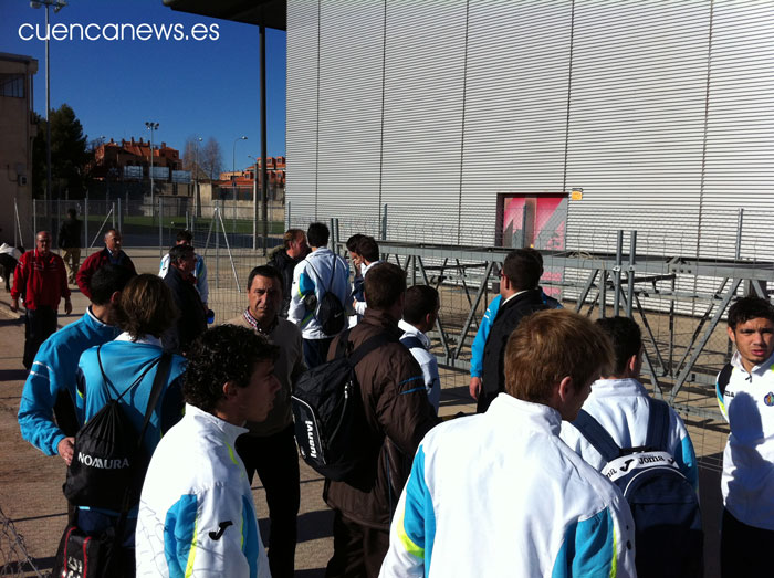Incidentes tras el partido que ha disputado esta mañana el Conquense y el Getafe B