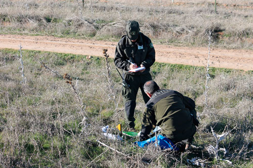 Agentes Medioambientales de Castilla-La Mancha localizan cebos envenenados en una operación en Toledo