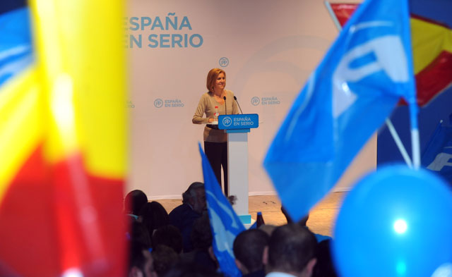 Cospedal: “Si queremos garantizar el futuro  de España y seguir creando empleo no podemos hacer experimentos, hay que votar al PP”