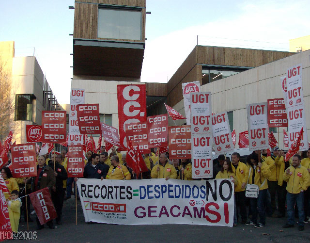 Trabajadores de Geacam siguen con sus protestas en la Región por el desmantelamiento de la empresa pública