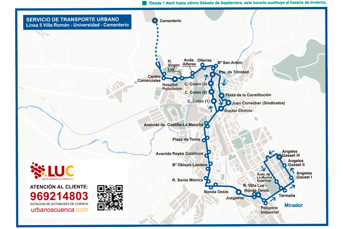 Desde hoy la línea 5 amplia su recorrido hasta Villa Román IV