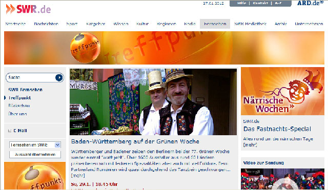 La Endiablada en la cadena alemana de TV SWR