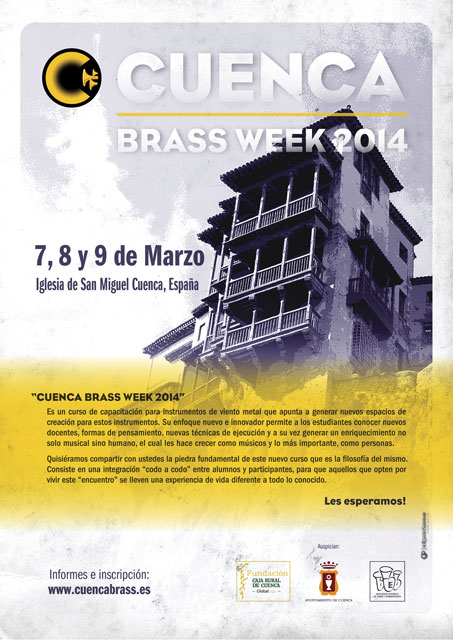 Todo listo para la I edición del  “Cuenca Brass Week 2014”