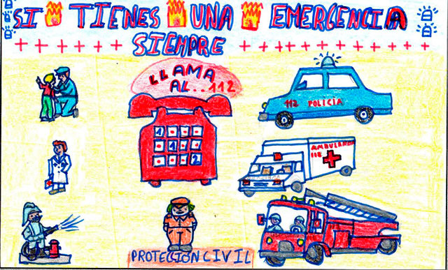 Más de 300 trabajos han participado en el II Concurso de Dibujo Escolar ‘¿Qué es para ti el 1-1-2?’