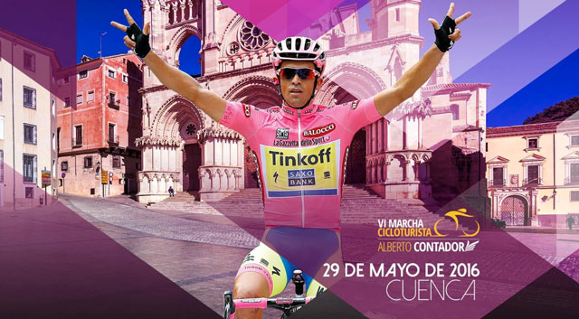 La VI Marcha 'Alberto Contador' se disputará en Cuenca, el próximo 29 de mayo