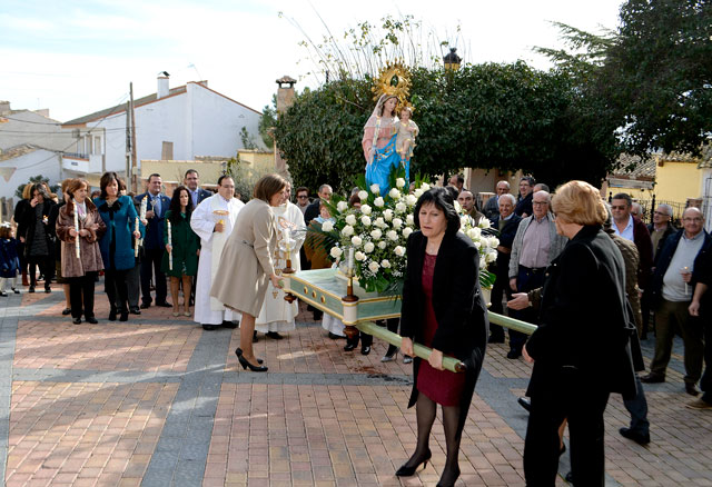 Prieto acompaña a los vecinos de Villaverde y Pasaconsol en el Día Grande de las Fiestas de la Virgen de la Candelaria