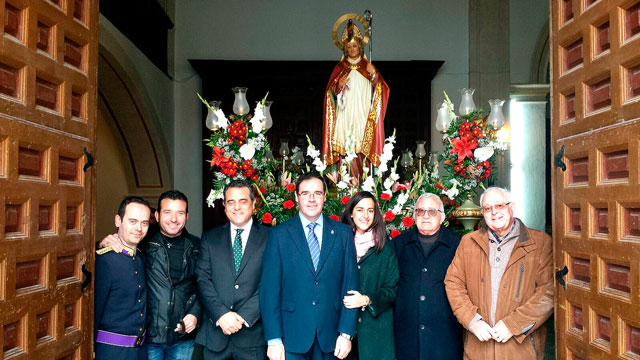 Prieto asistió el fin de semana a las Fiestas de San Blas en Torrubia del Campo y a las de La Candelaria en Zarza de Tajo 