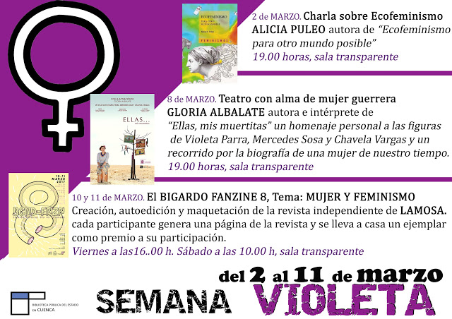 'La semana Violeta' en la biblioteca Fermin Caballero