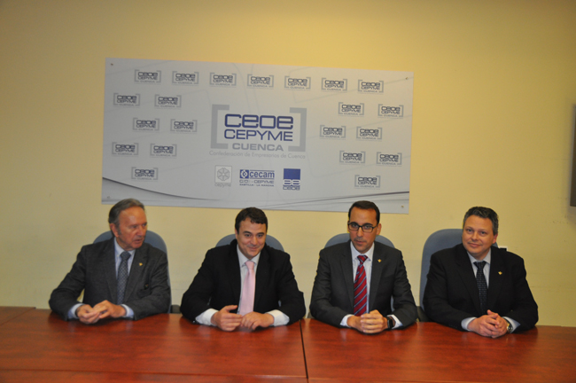 El presidente y el director general de Globalcaja visitan la sede de CEOE CEPYME Cuenca