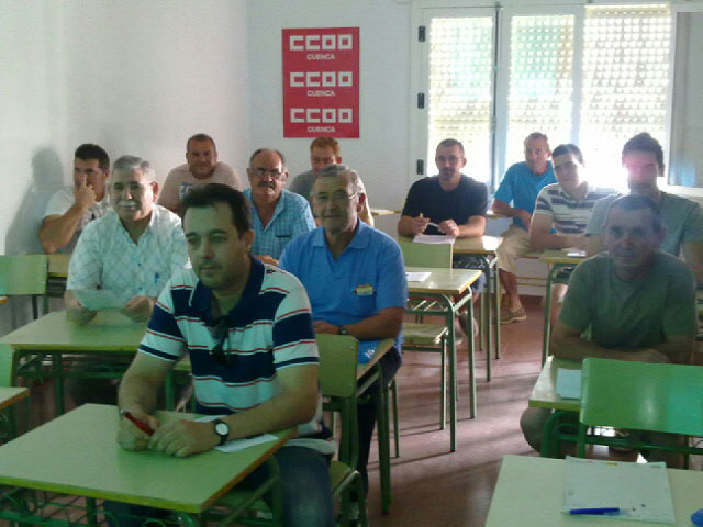 CCOO clausura en Mota del Vuervo un segundo curso para obtener la tarjeta profesional de construcción