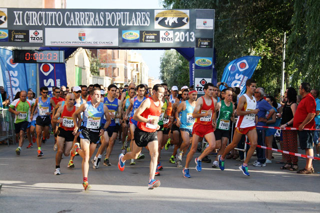 Marcos Hortelano y María Jesús Algarra ganan la VI edición de la carrera popular Villa de Quintanar