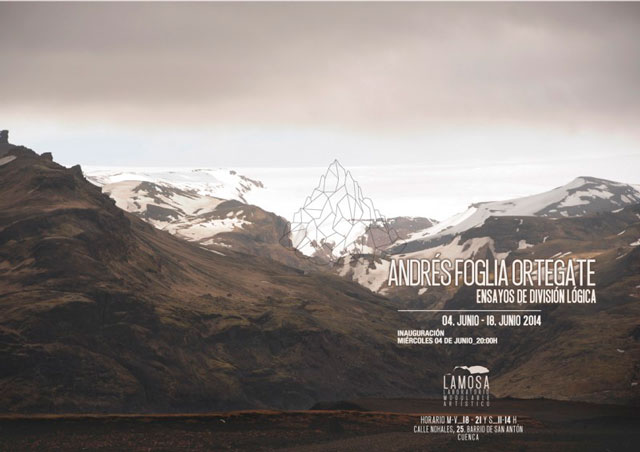 Andrés Foglia Ortegate inaugura este miércoles su exposición “Ensayos de división lógica”