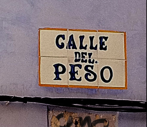 La calle del Peso quedará cortada por obras durante cuatro semanas