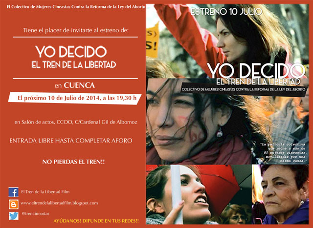 El salón de actos de CCOO-Cuenca acoge el estreno de la película “Yo decido. El tren de la libertad'