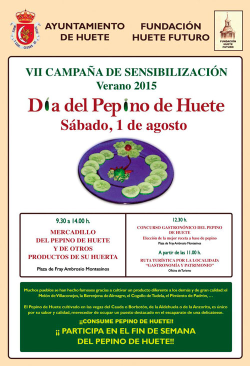 Huete celebra este sábado el Día del Pepino