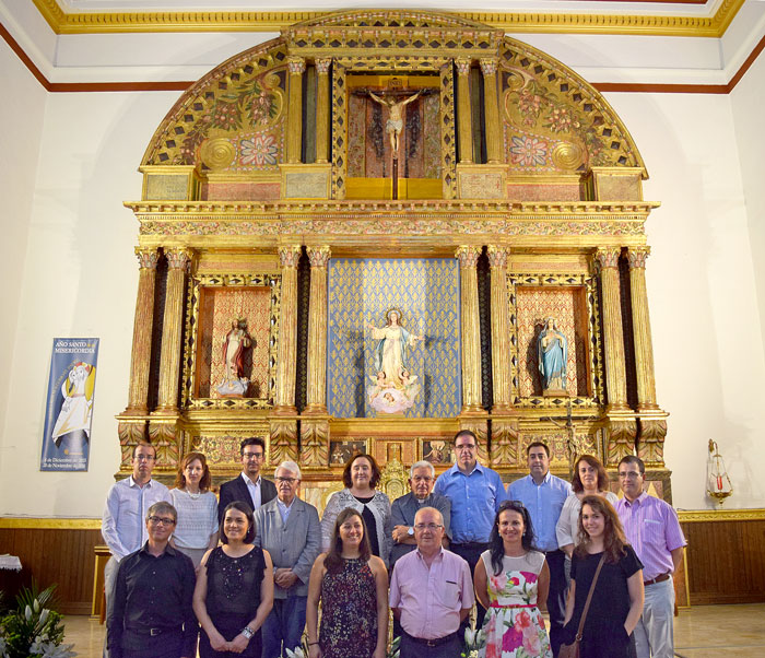 El Pedernoso recupera el retablo de la Asunción totalmente restaurado