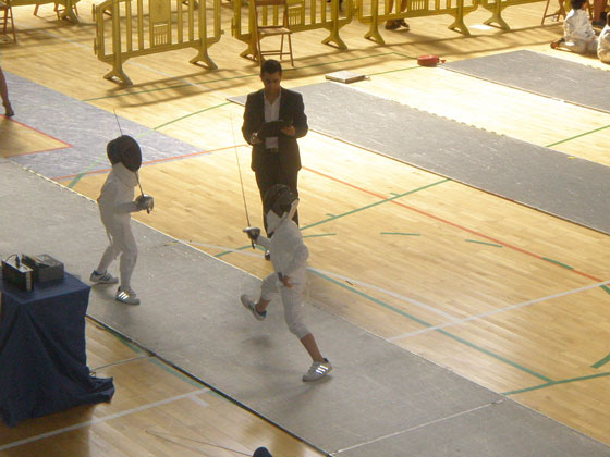 Juan Fernández López, subcampeón de España de Sable en categoría pre-benjamín