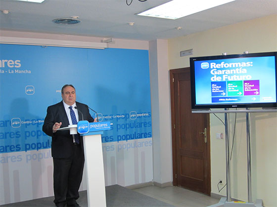 Tirado: “Cospedal sanea la economía de Castilla-La Mancha y consigue el mayor superávit de las CCAA en el primer trimestre”