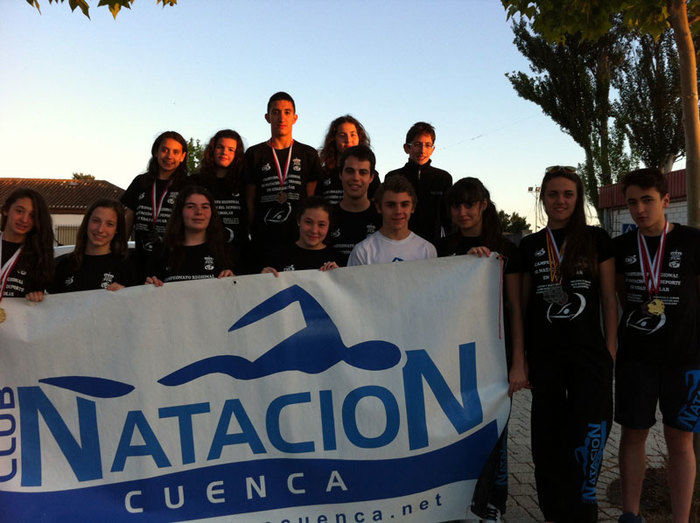 El Club de Natación Cuenca en el campeonato Regional de Deporte Base de Natación