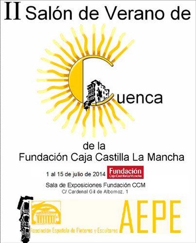 La sala de exposiciones de la Fundación Caja Castilla La Mancha acoge el II Salón de Verano de Cuenca