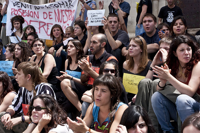 Acampada Cuenca el movimiento 15-m mostró su indignación a los pies de la Catedral de Cuenca
