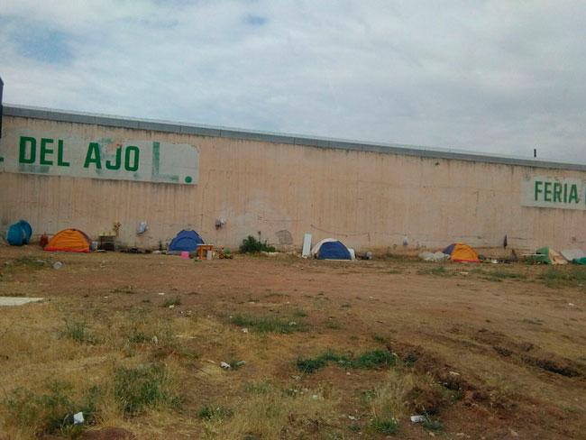 En IU Ganemos se muestran preocupados por los asentamientos de trabajadores y sus condiciones de vida