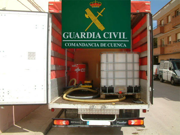 La Guardia Civil detiene a cuatro personas como presuntos autores de robo de gasoil en Barajas de Melo
