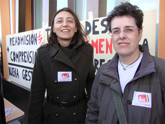 Izquierda Unida de Cuenca muestra su apoyo en la concentración de las y los trabajadores de BRIF